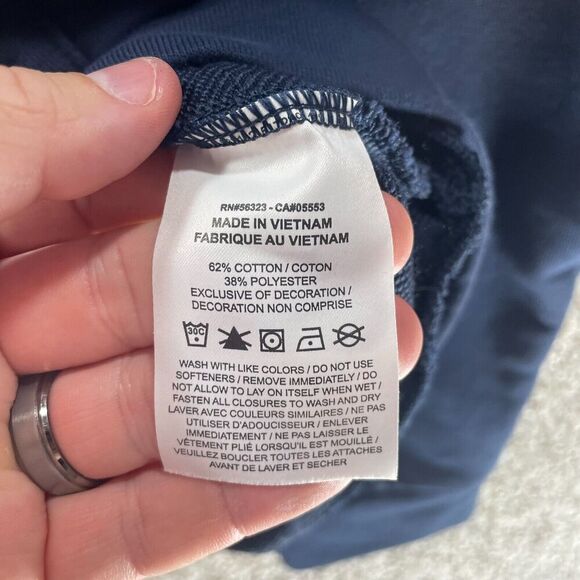 Nike Jacket Mens Extra Large Blue Cowl Neck Hoodie Sweatshirt Full Zip Casual - Picture 8 of 13